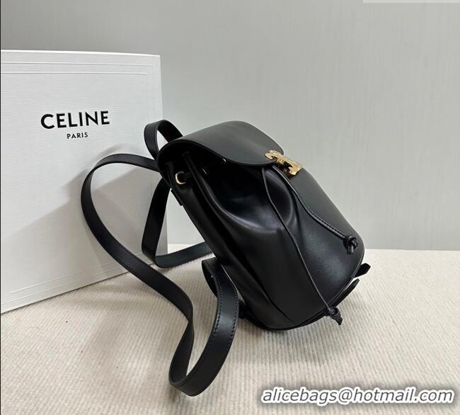 Grade Quality Celine Backpack Bonnie Bag in Smooth Calfskin 118703 Black 2025