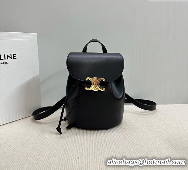 Grade Quality Celine Backpack Bonnie Bag in Smooth Calfskin 118703 Black 2025