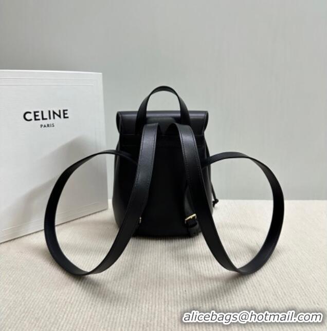 Grade Quality Celine Backpack Bonnie Bag in Smooth Calfskin 118703 Black 2025