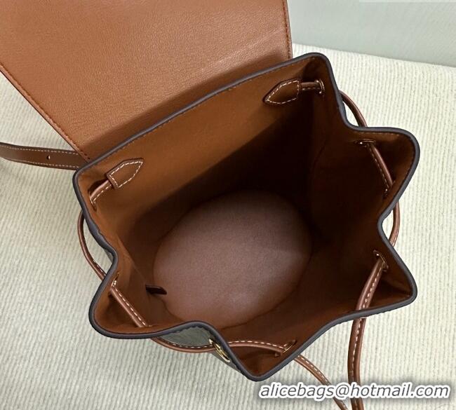 Good Looking Celine Backpack Bonnie Bag in Triomphe Canvas and Calfskin 118702 2025