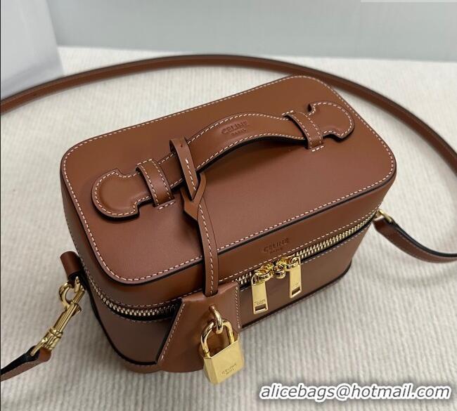Best Product Celine Vanity Bag in Natural Calfskin 119463 Tan Brown 2025