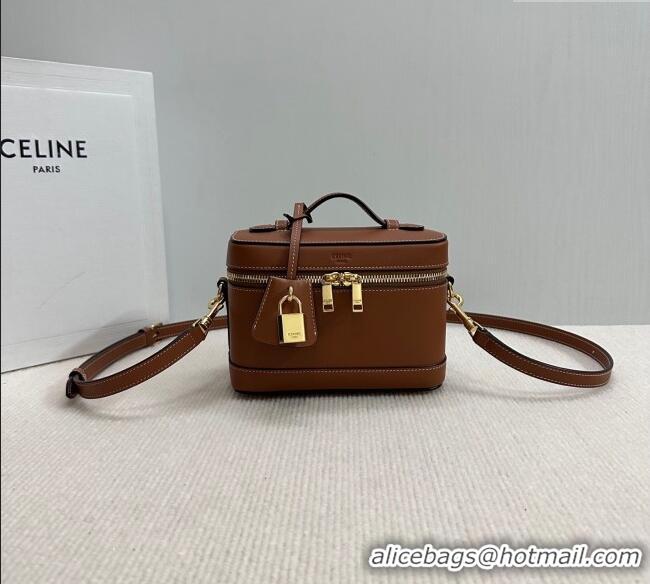 Best Product Celine Vanity Bag in Natural Calfskin 119463 Tan Brown 2025