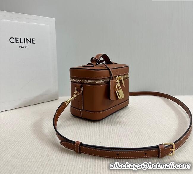 Best Product Celine Vanity Bag in Natural Calfskin 119463 Tan Brown 2025