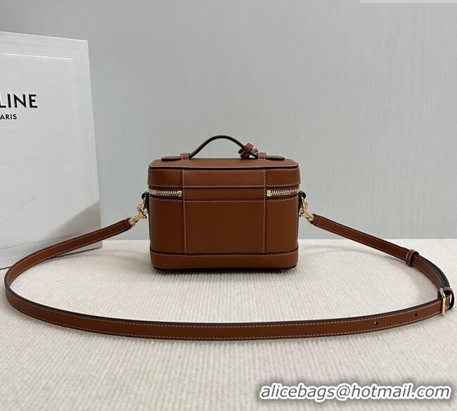 Best Product Celine Vanity Bag in Natural Calfskin 119463 Tan Brown 2025