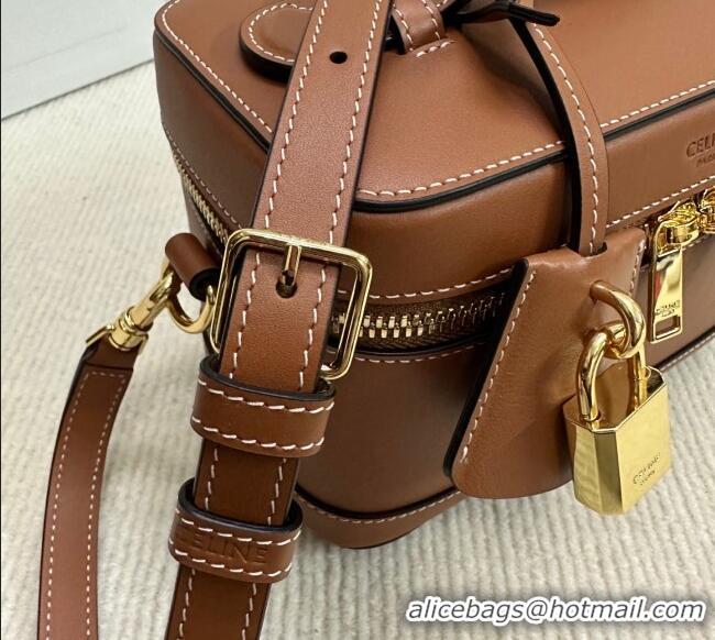 Best Product Celine Vanity Bag in Natural Calfskin 119463 Tan Brown 2025
