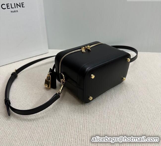 Buy Classic Celine Vanity Bag in Natural Calfskin 119463 Black 2025