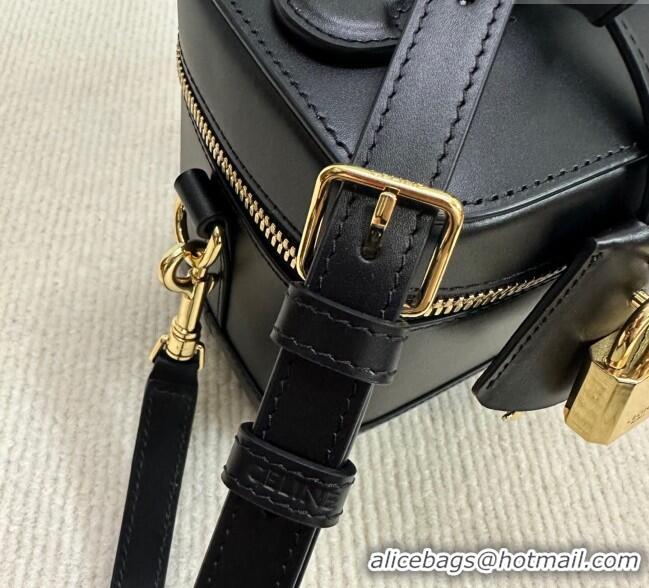 Buy Classic Celine Vanity Bag in Natural Calfskin 119463 Black 2025