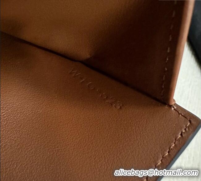 New Cheap Celine Small Trifold Wallet 16 in Satinated Calfskin 10F523 Tan Brown 2025