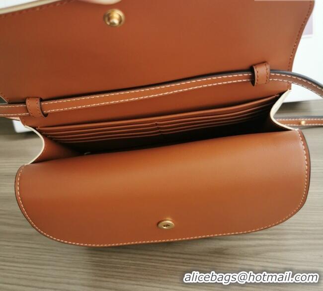 Market Sells Celine Wallet on Strap Mini Bag in Triomphe Canvas and Lambskin 10D852 White 2025