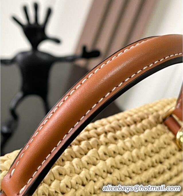 Grade Quality Celine Teen Nino Bag in Straw-Like 118113 Beige 2025