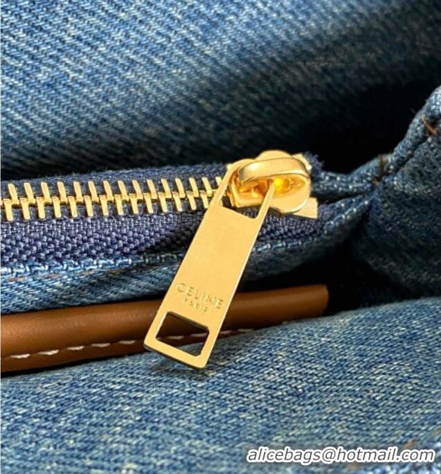 Buy New Cheap Celine Teen Nino Bag in Denim 118113 Blue 2025