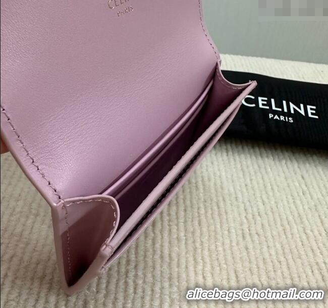Spot Bulk Celine Triomphe Card Case Wallet 10L583 Pink 2025