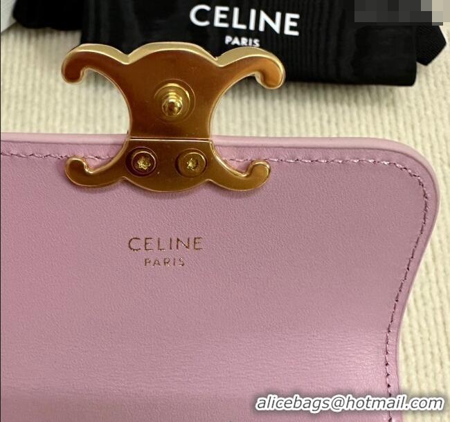 Spot Bulk Celine Triomphe Card Case Wallet 10L583 Pink 2025
