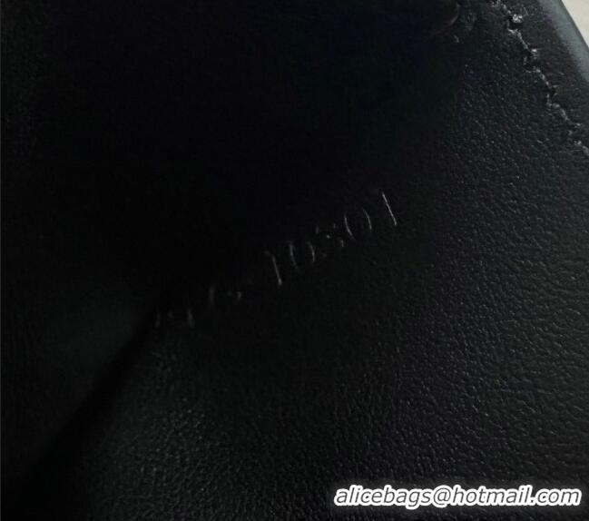 Best Product Celine Compact Wallet Triomphe Charm in Calfskin 10M103 Black 2025