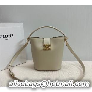 Spot Bulk Celine Small Bucket Bag Louise in Smooth Calfskin 119173 Light Stone 2025