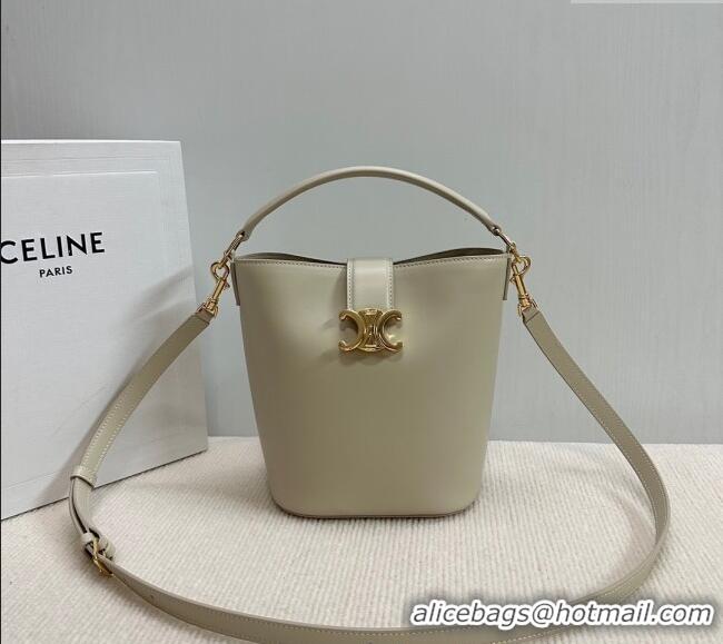 Spot Bulk Celine Small Bucket Bag Louise in Smooth Calfskin 119173 Light Stone 2025