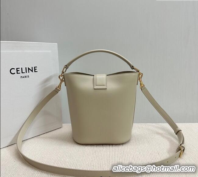 Spot Bulk Celine Small Bucket Bag Louise in Smooth Calfskin 119173 Light Stone 2025