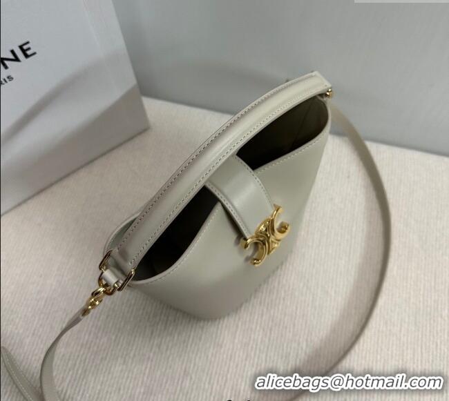 Spot Bulk Celine Small Bucket Bag Louise in Smooth Calfskin 119173 Light Stone 2025