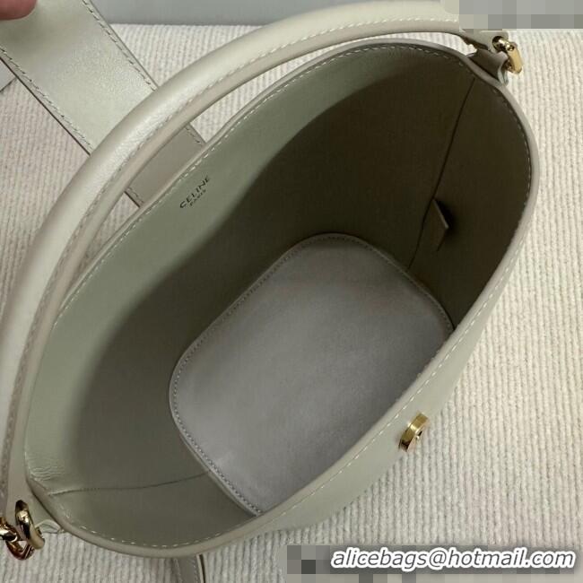 Spot Bulk Celine Small Bucket Bag Louise in Smooth Calfskin 119173 Light Stone 2025