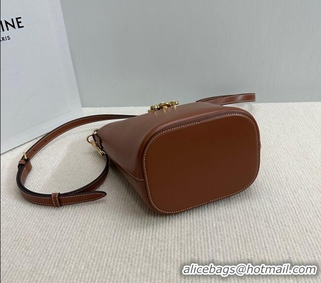 Classic Discount Celine Small Bucket Bag Louise in Smooth Calfskin 119173 Brown 2025