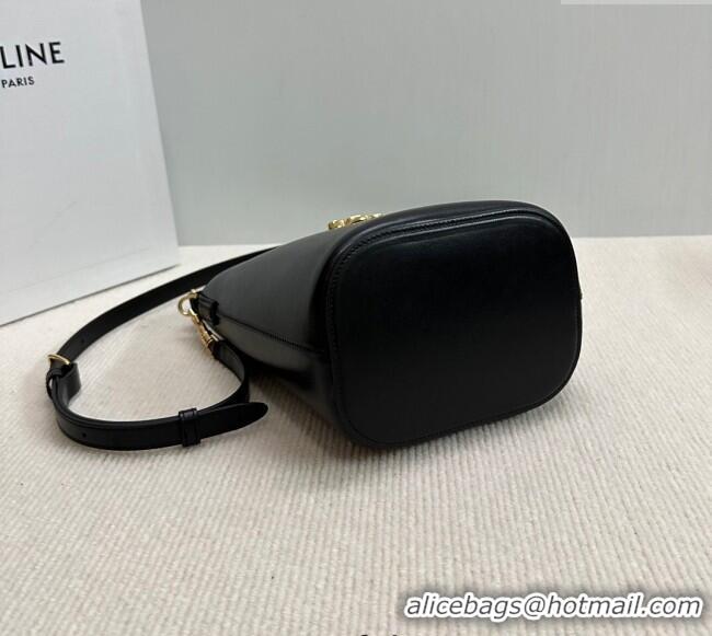 Modern Classic Celine Small Bucket Bag Louise in Smooth Calfskin 119173 Black 2025