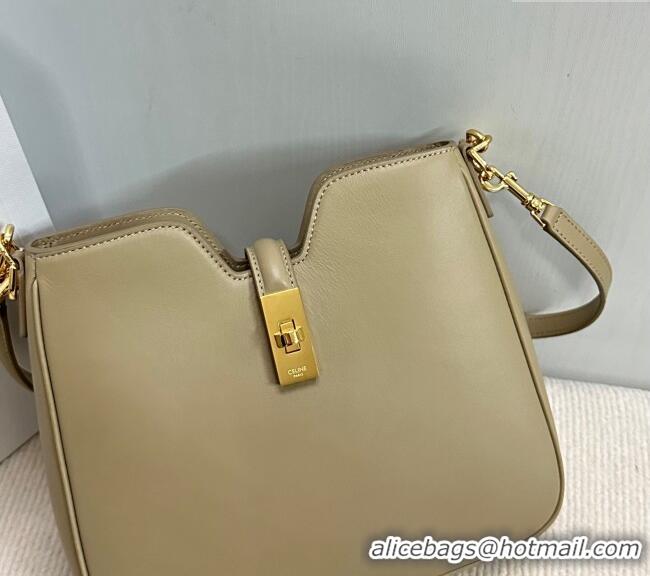 Original Cheap Celine Small Camille16 Soft Bag in Smooth Calfskin 120693 Nude Apricot 2025
