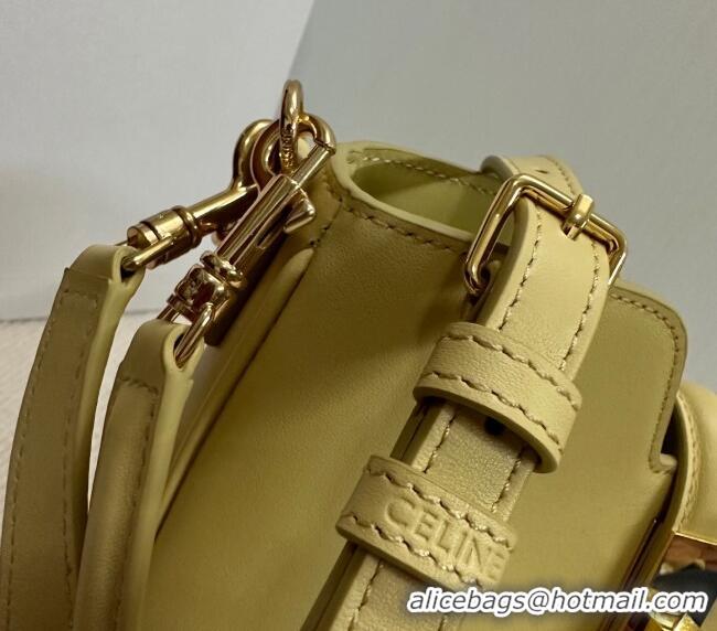 Stylish Discount Celine Small Camille16 Soft Bag in Smooth Calfskin 120693 Spring Yellow 2025