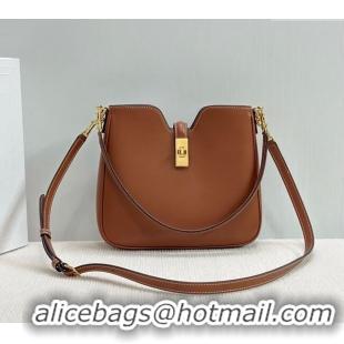 Spot Bulk Celine Small Camille16 Soft Bag in Smooth Calfskin 120693 Tan Brown 2025