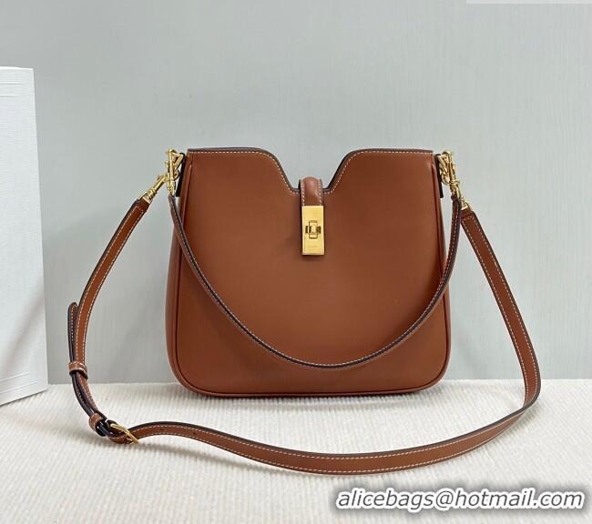 Spot Bulk Celine Small Camille16 Soft Bag in Smooth Calfskin 120693 Tan Brown 2025