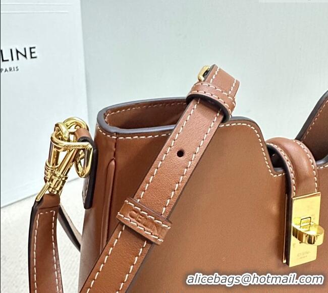 Spot Bulk Celine Small Camille16 Soft Bag in Smooth Calfskin 120693 Tan Brown 2025