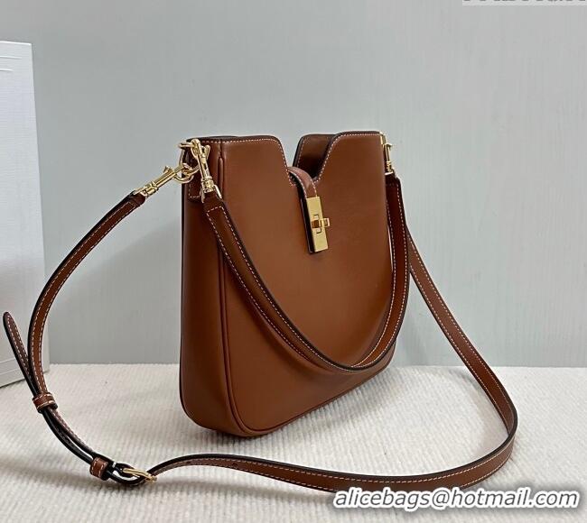 Spot Bulk Celine Small Camille16 Soft Bag in Smooth Calfskin 120693 Tan Brown 2025