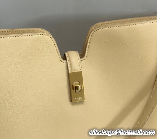 Luxury Classic Celine Medium Camille16 Soft Bag in Smooth Calfskin 119563 Sand Beach 2025