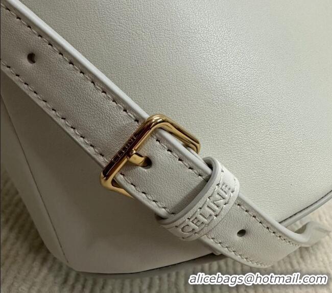 Modern Classic Celine Backpack Bonnie Bag in Smooth Calfskin 118703 White 2025