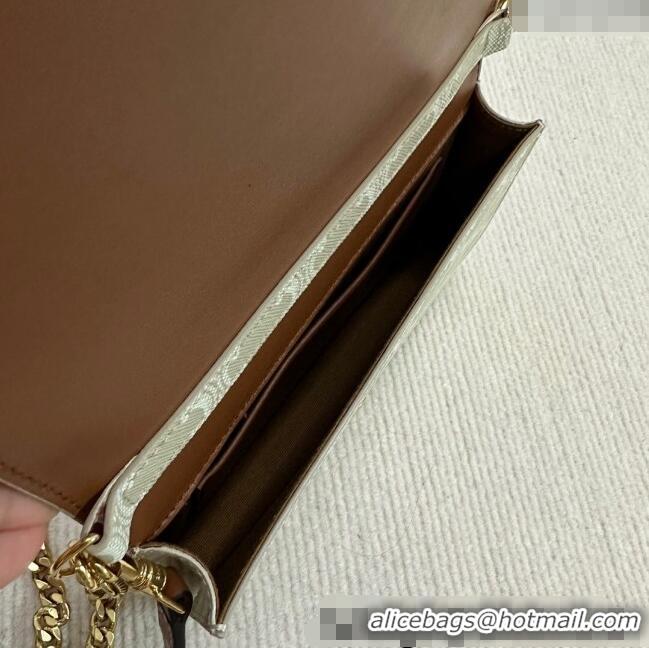 Best Price Celine Multipochette Mini Bag in Triomphe Canvas and Calfskin 10L972 Beige 2025