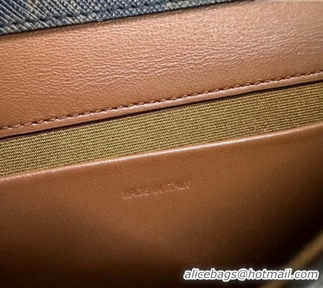 Modern Classic Celine Multipochette Mini Bag in Triomphe Canvas and Calfskin 10L972 Brown 2025