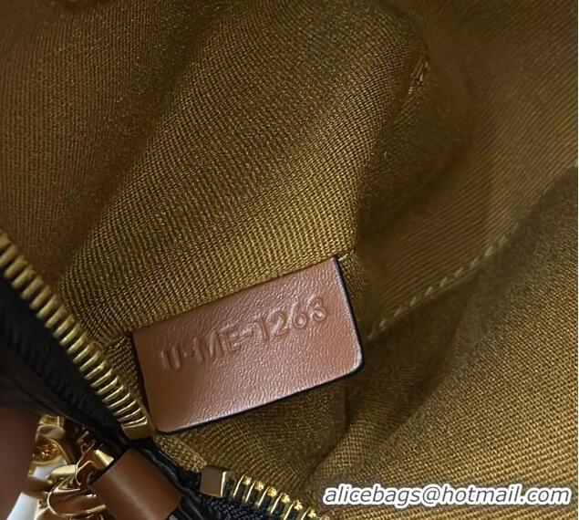 Grade Wholesale Celine Camera Bag in Triomphe Canvas and Calfskin 114122 Brown 2025