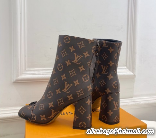 Most Popular Louis Vuitton Swing Heel Ankle Boots 9cm in Monogram Canvas 1AID092 1021130