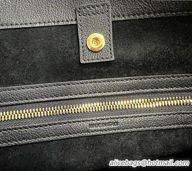 Spot Bulk Celine Meo Hobo Bag in Supple Grained Calfskin 119353 Black 2025