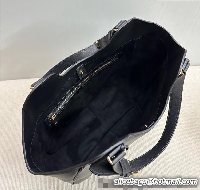 Spot Bulk Celine Meo Hobo Bag in Supple Grained Calfskin 119353 Black 2025