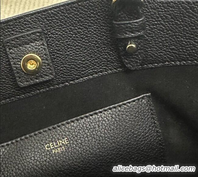 Market Sells Celine Mini Cabas Anais Cuir Triomphe Tote Bag in Grained Calfskin 118613 Black 2025
