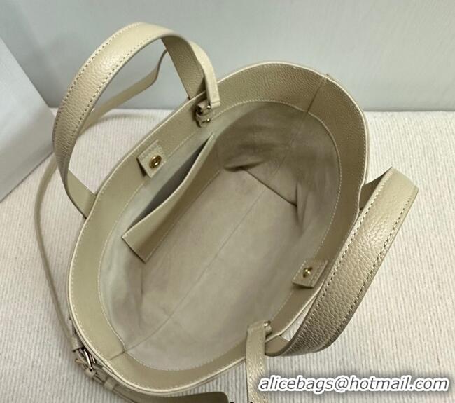 Best Price Celine Mini Cabas Anais Cuir Triomphe Tote Bag in Grained Calfskin 118613 Light Apricot 2025