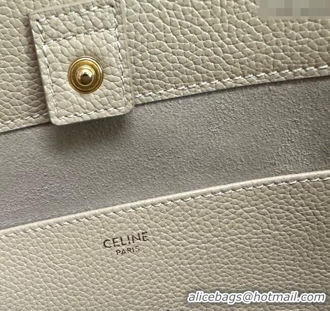 Top Grade Celine Small Cabas Anais Cuir Triomphe Tote Bag in Grained Calfskin 118233 Light Apricot 2025