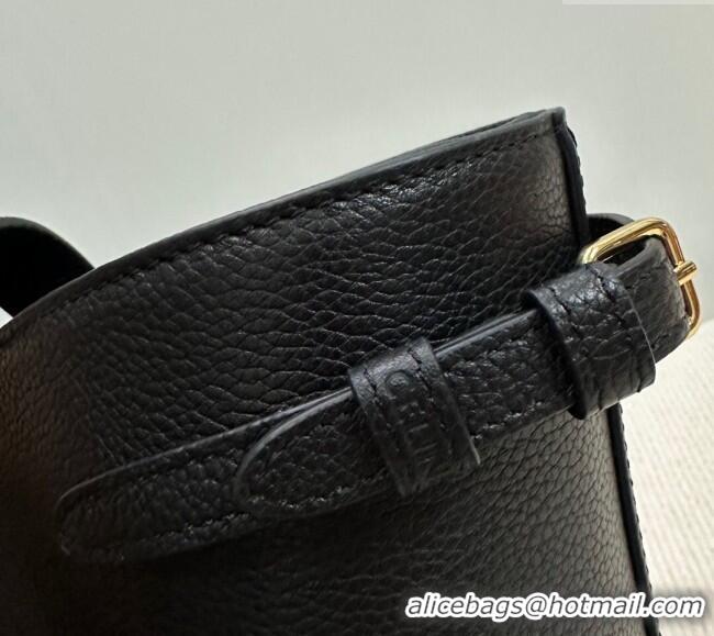 Top Design Celine Small Cabas Anais Cuir Triomphe Tote Bag in Grained Calfskin 118233 Black 2025