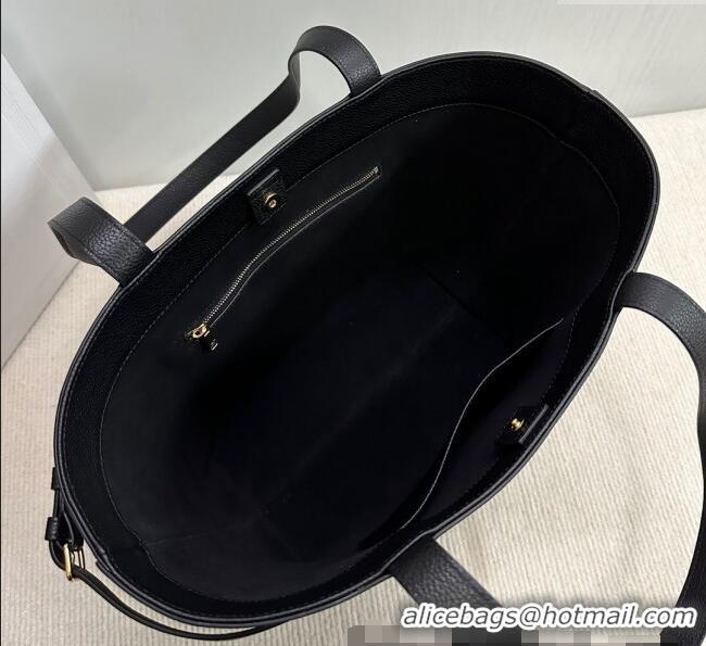Top Design Celine Small Cabas Anais Cuir Triomphe Tote Bag in Grained Calfskin 118233 Black 2025