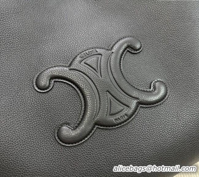 Grade Design Celine Medium Cabas Anais Cuir Triomphe Tote Bag in Grained Calfskin 116853 Black 2025