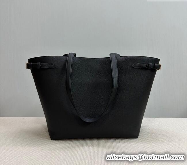 Grade Design Celine Medium Cabas Anais Cuir Triomphe Tote Bag in Grained Calfskin 116853 Black 2025