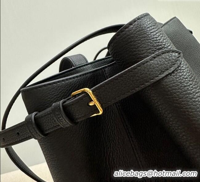 Grade Design Celine Medium Cabas Anais Cuir Triomphe Tote Bag in Grained Calfskin 116853 Black 2025