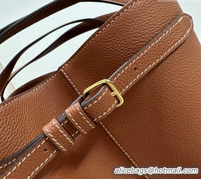 Affordable Price Celine Medium Cabas Anais Cuir Triomphe Tote Bag in Grained Calfskin 116853 Tan Brown 2025