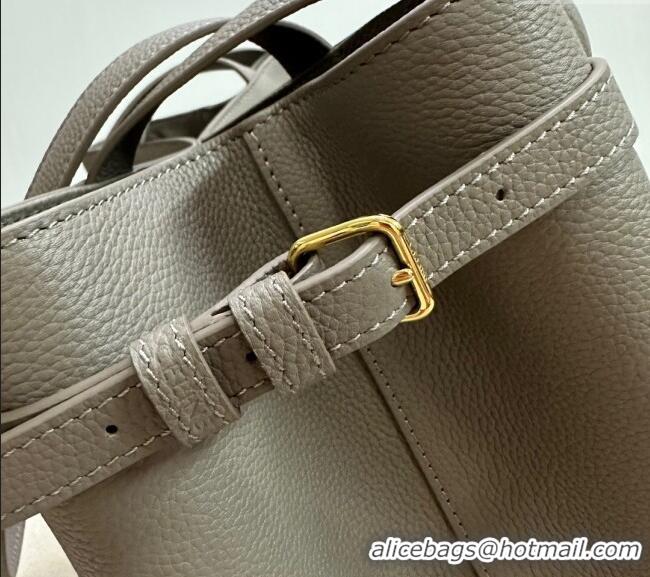 Big Discount Celine Medium Cabas Anais Cuir Triomphe Tote Bag in Grained Calfskin 116853 Dark Grey 2025