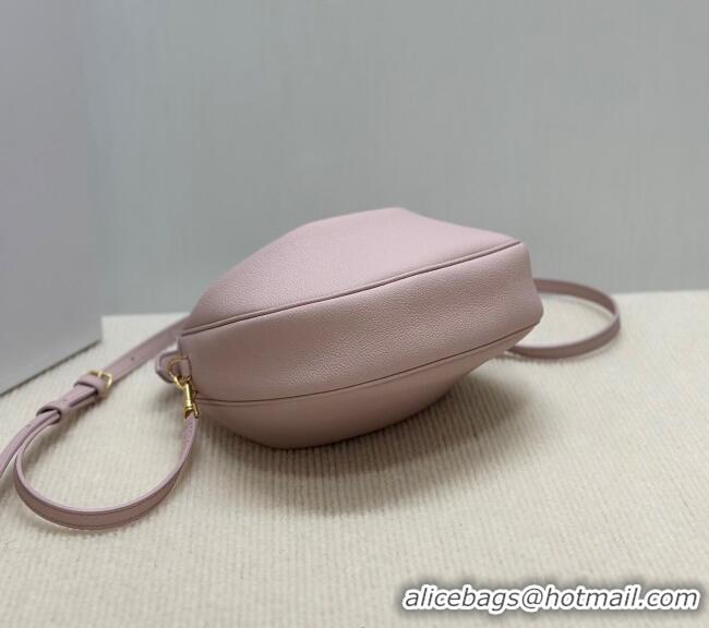 Classic Cheap Celine Teen Lulu Bag in Grained Calfskin 120723 Bleached Pink 2025